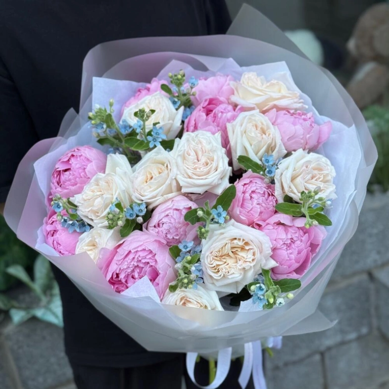 DEUX ANGES | ПИОНЫ - НЕЗАБУДКА - РОЗЫ