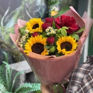 Букет с подсолнухами 1