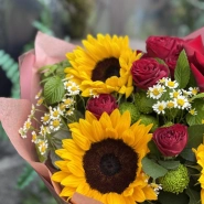 Букет с подсолнухами 3