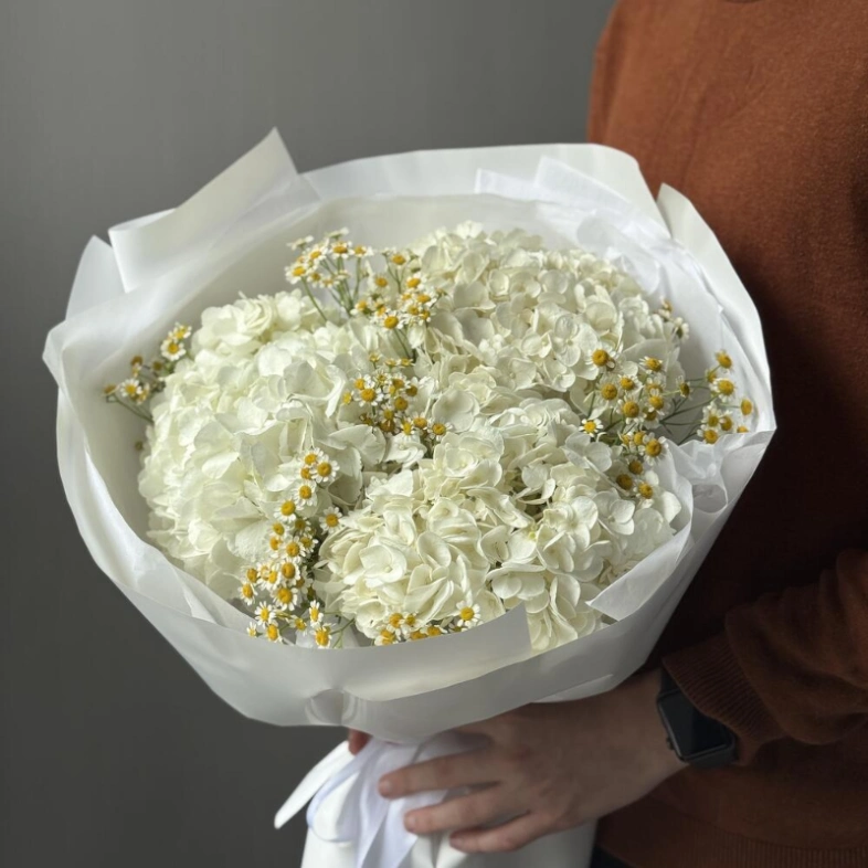 «Летнее небо» с ромашками и гортензиями