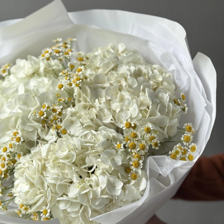 «Летнее небо» с ромашками и гортензиями