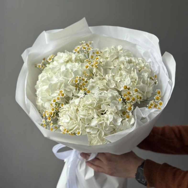 «Летнее небо» с ромашками и гортензиями