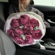 Авторское моно из сезонной хризантемы «Бигуди» 0