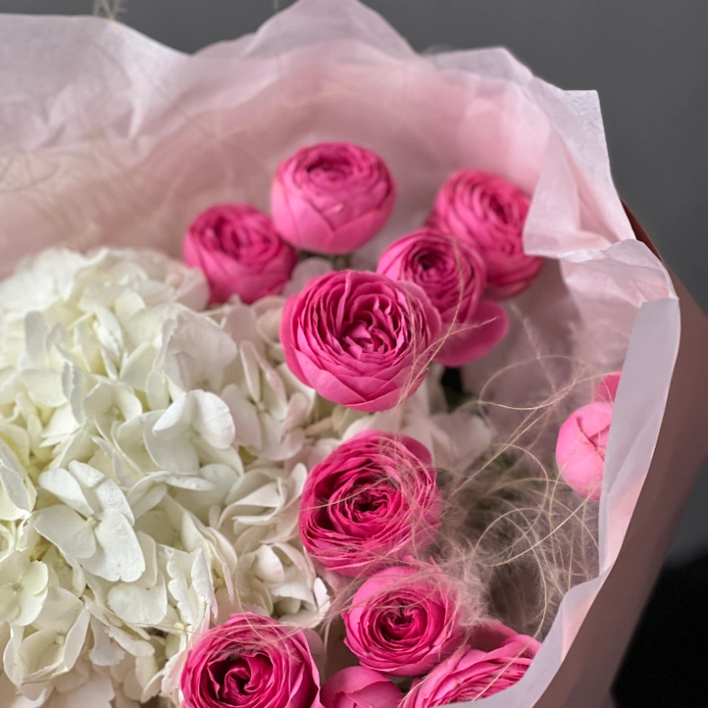 Букет «Клубничное мороженое»