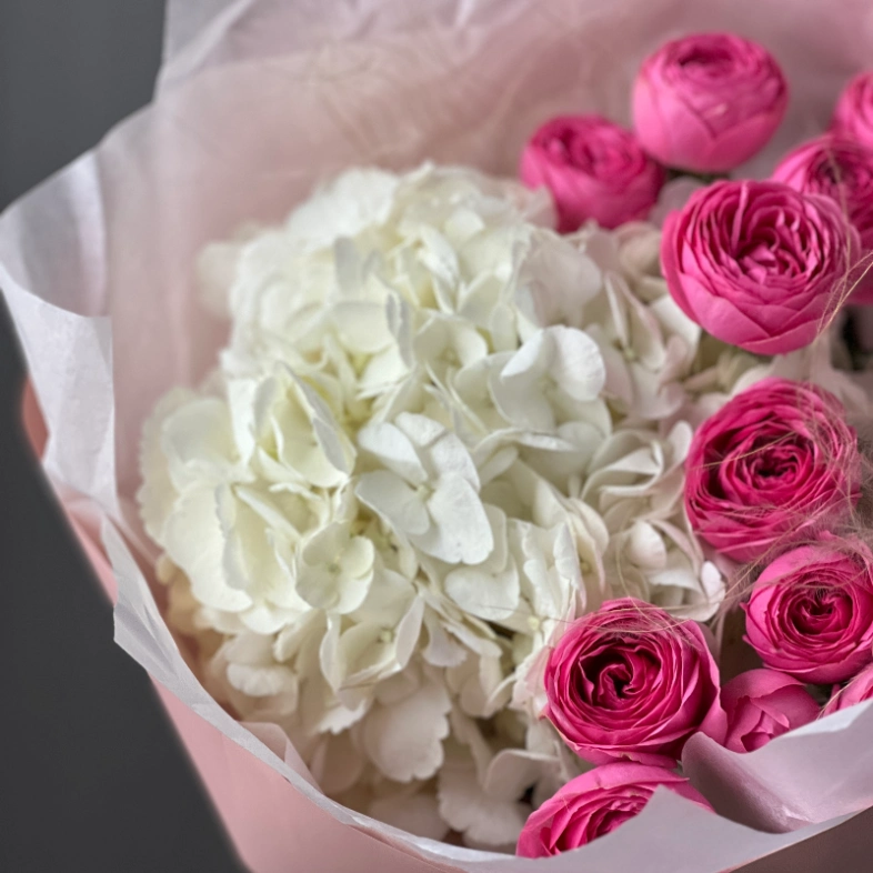 Букет «Клубничное мороженое»