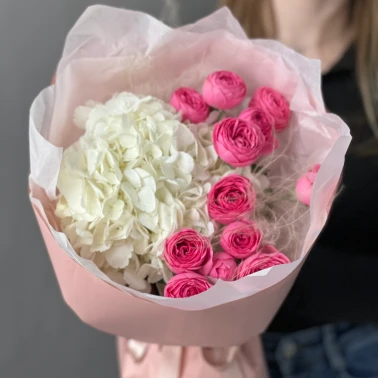 Букет «Клубничное мороженое»