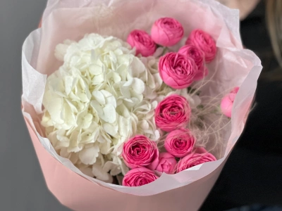 Букет «Клубничное мороженое»