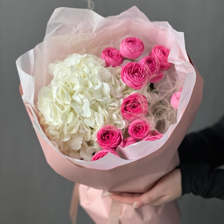 Букет «Клубничное мороженое»