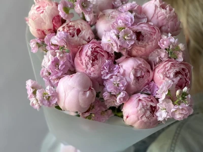 Пионы и ароматная маттиола