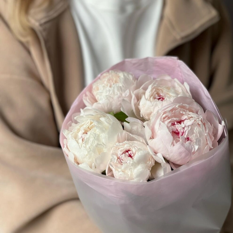 Белые пионы 5