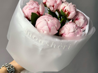 Моно букет пионы Сара Бернар 7