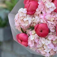 Пионы и гортензии «Очарование» 3