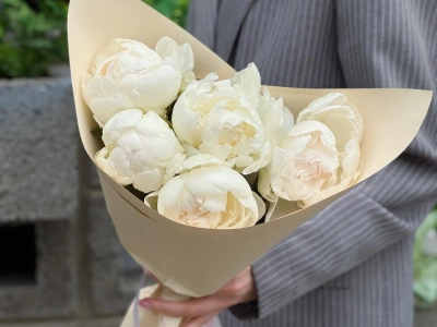 Белоснежные пионы 5