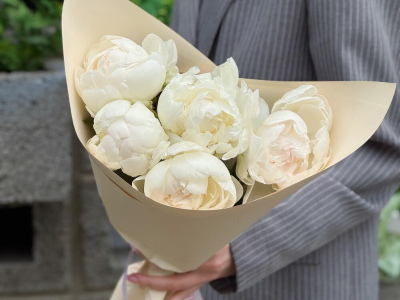 Белоснежные пионы 5