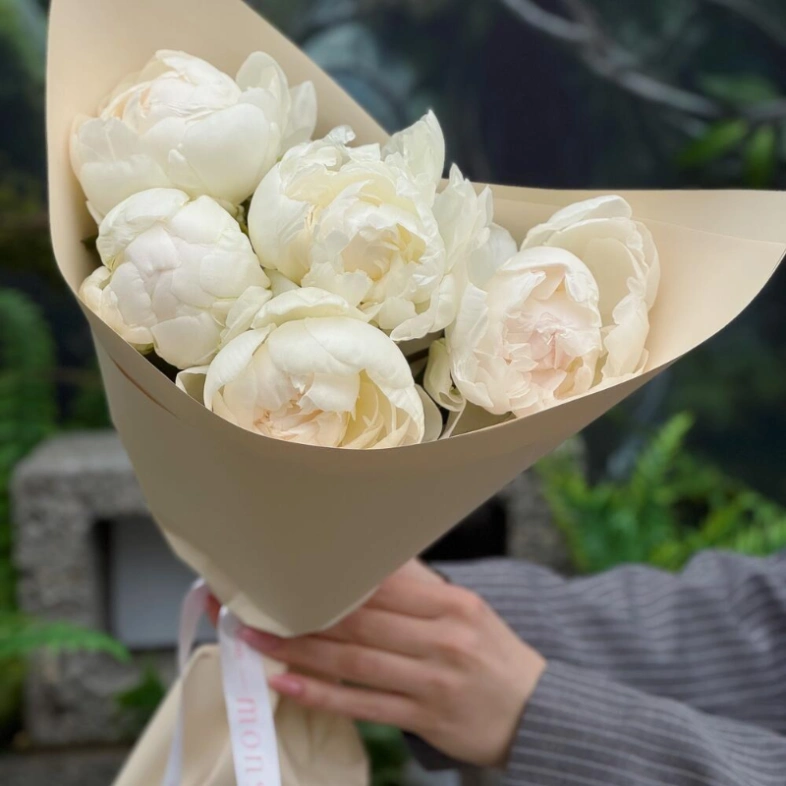 Белоснежные пионы 5