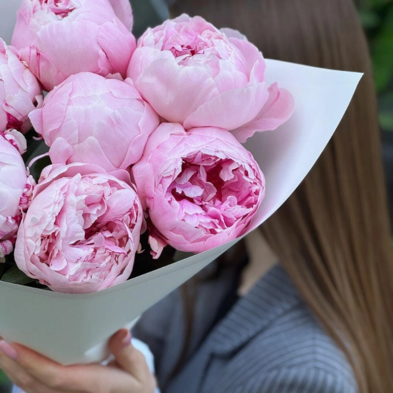 Букет «Сара Бернар» | пионы 7