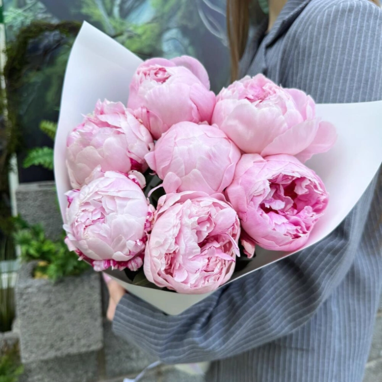 Букет «Сара Бернар» | пионы 7