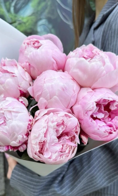 Букет «Сара Бернар» | пионы 7