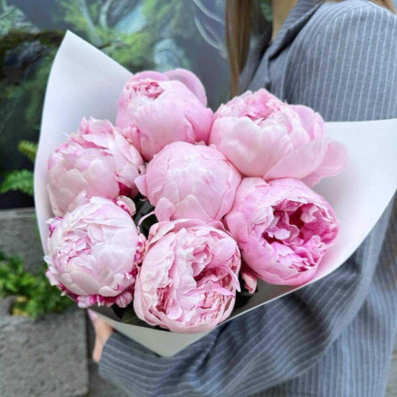 Букет «Сара Бернар» | пионы 7