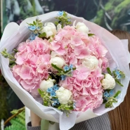 Пионы, гортензии и незабудки 2