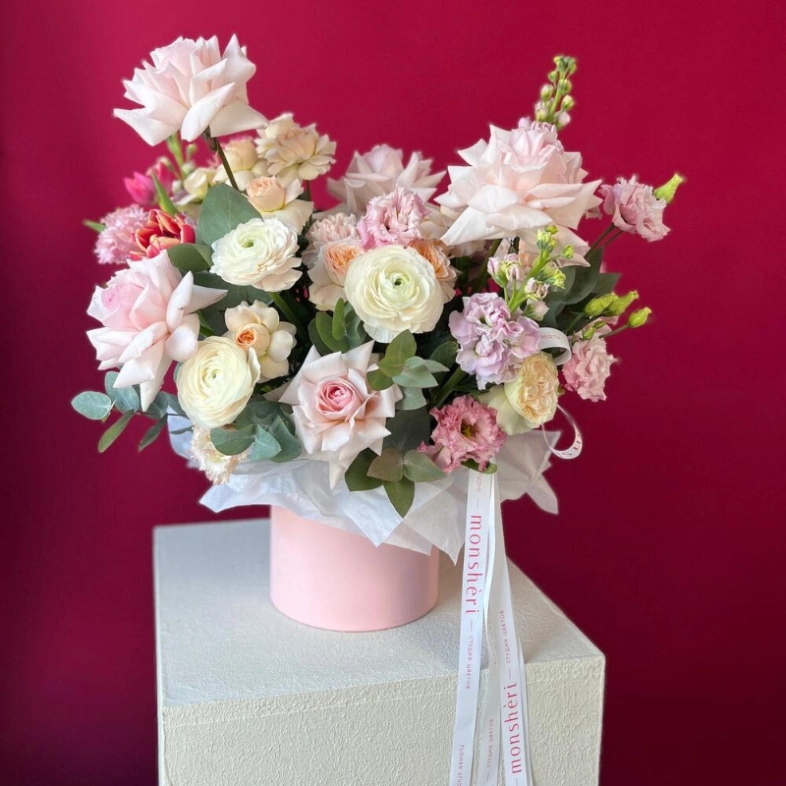 Цветы в коробке Цветущий сад