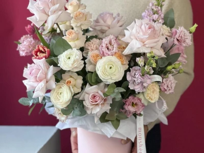 Цветы в коробке Цветущий сад