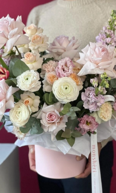 Цветы в коробке Цветущий сад