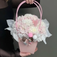 Цветы в коробке «Влюбленная парочка» 2