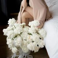 Композиция из белых французских роз 51 0