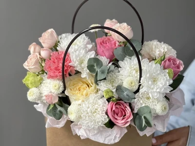 Сумочка с цветам «Цветочный микс»