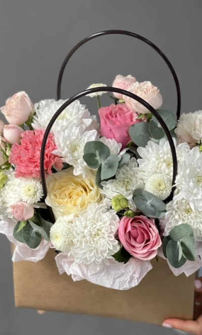 Сумочка с цветам «Цветочный микс»