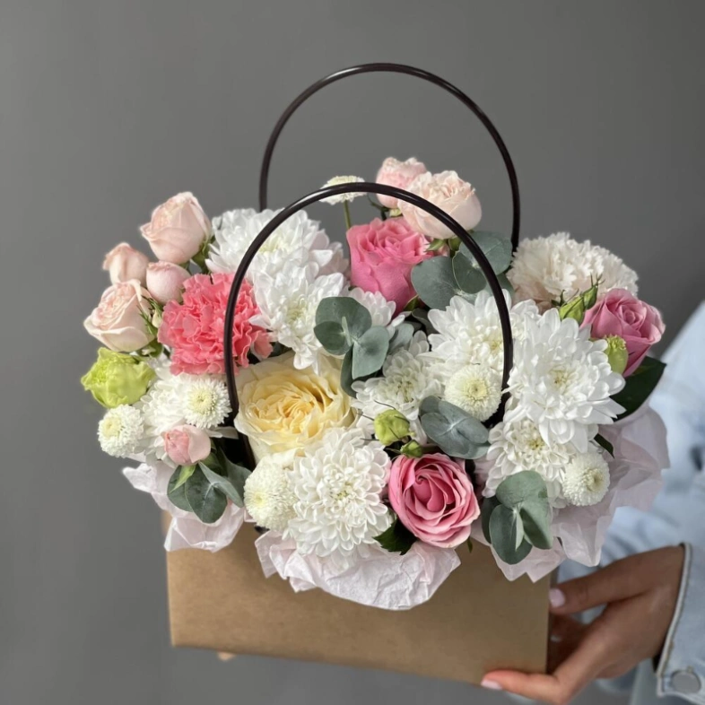 Сумочка с цветам «Цветочный микс»