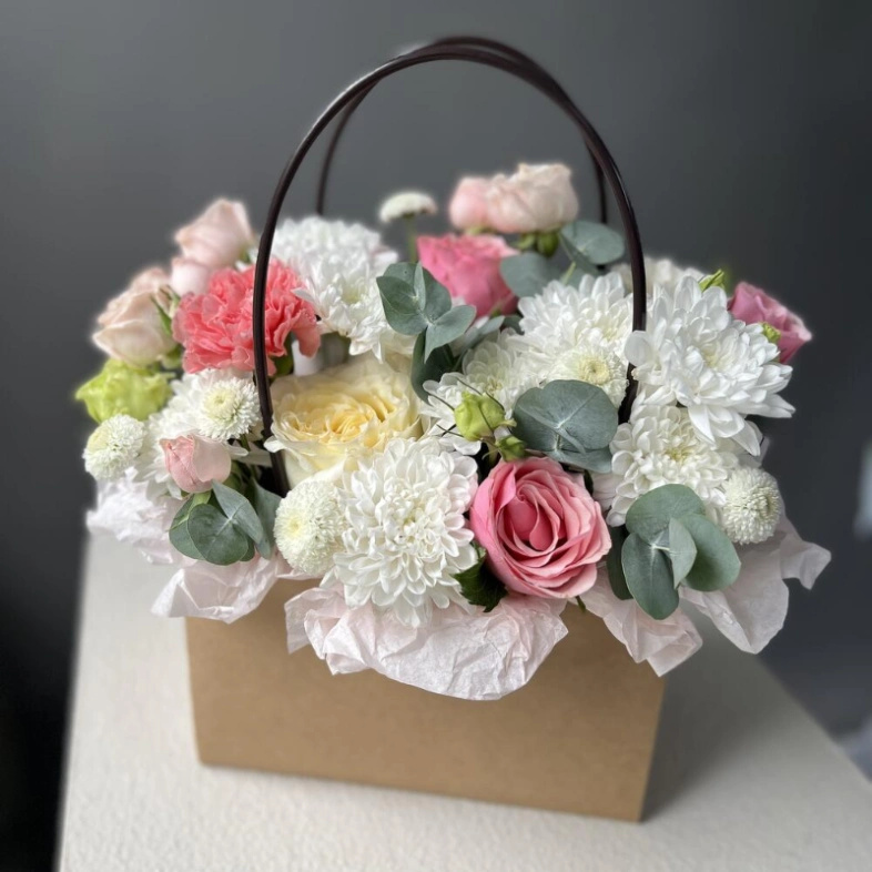 Сумочка с цветам «Цветочный микс»