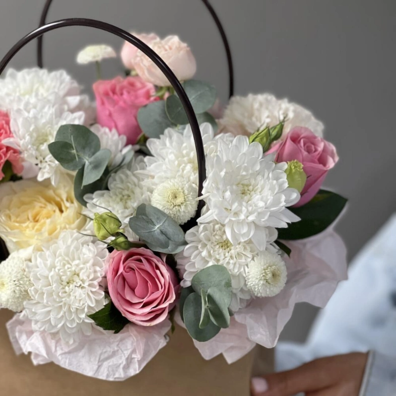 Сумочка с цветам «Цветочный микс»