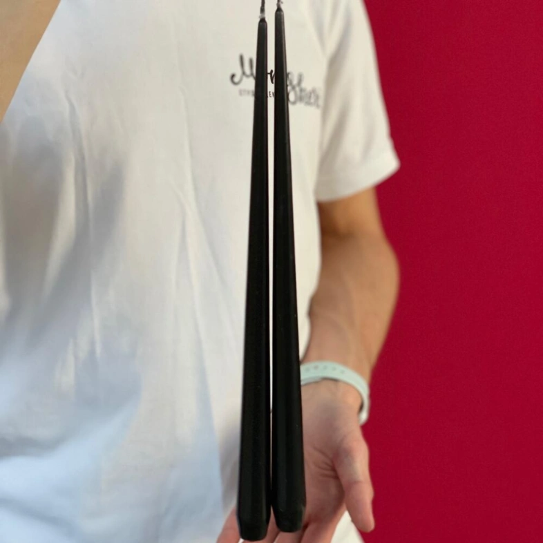 Набор свечей авторские черная 42см