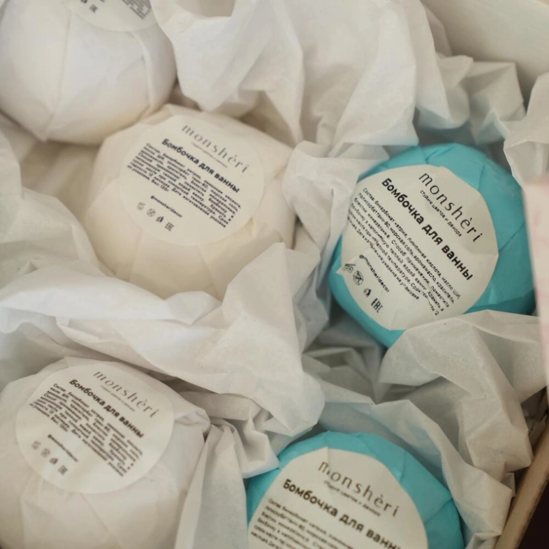 Бомбочки для ванны в наборе из 6  «Море голубое»