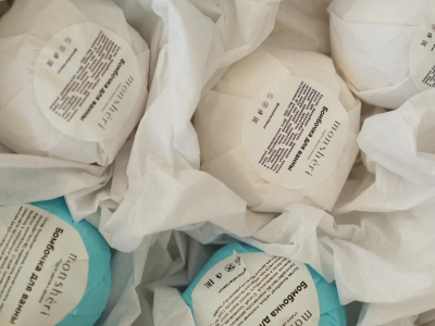 Бомбочки для ванны в наборе из 6  «Море голубое»