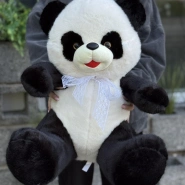 Мишка Панда вегетарианец - любит бамбуковые листья 1