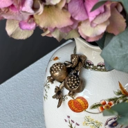 Керамическая винтажная ваза с росписью 4