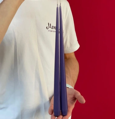 Набор свечей авторские фиолетовая 35см