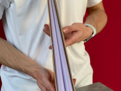 Набор свечей авторские сиреневая 35см