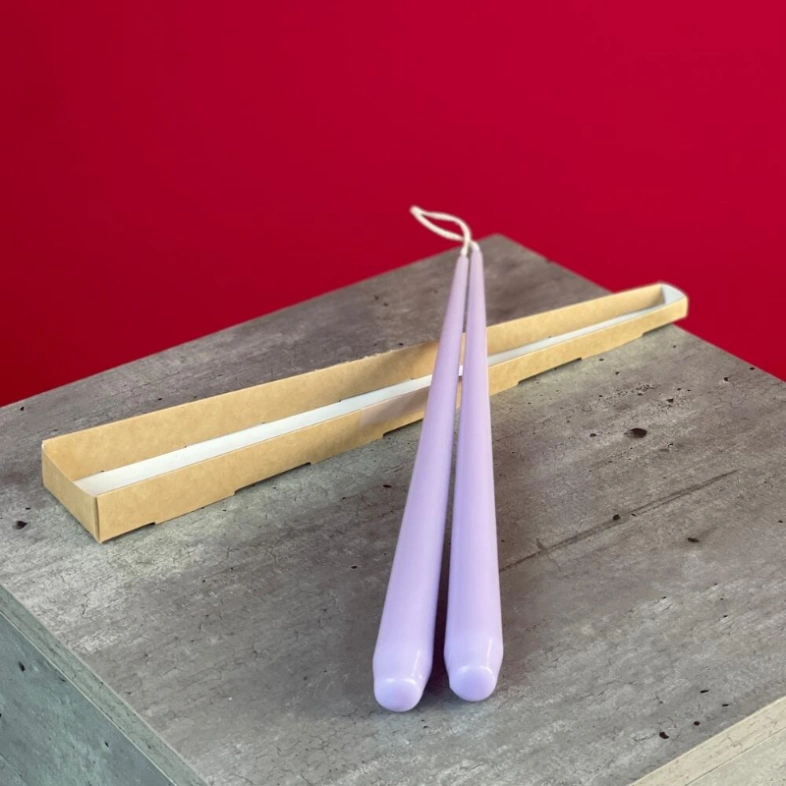 Набор свечей авторские сиреневая 35см