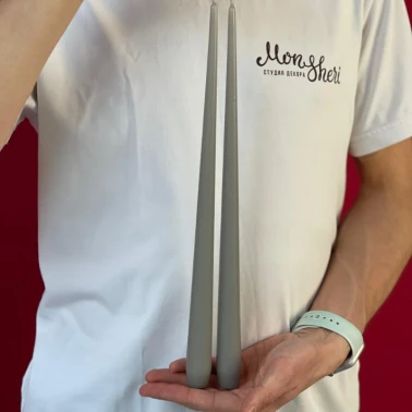 Набор свечей авторские серая 35см