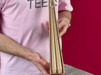 Набор свечей авторские бежевая 35см