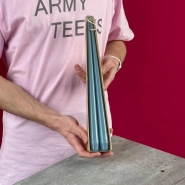 Набор свечей авторские серо-синяя 35см 1