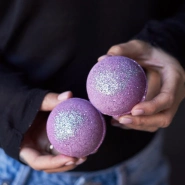 Бокс:Бомбочки ярко-фиолетовые с ароматом CHOKOLAD 2 в наборе 2