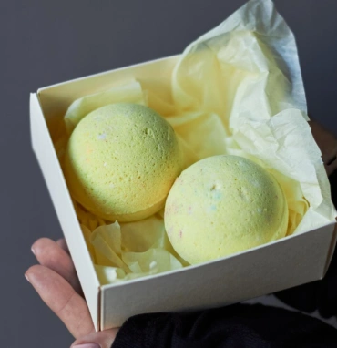 Бокс: Бомбочки желтые с ароматом CHOKOLATE 2 в наборе