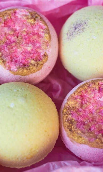 Подарочный бокс с бомбочками премиум 4 в наборе