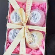 Подарочный бокс с бомбочками премиум 4 в наборе 1