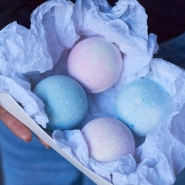 Бокс с бомбочками розово-голубой 4 шт в наборе 2